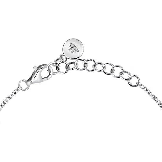 Bracciale Morellato argento con elementi in pavé di zirconi Regolabile 16-19 cm