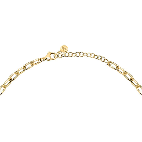 Collana girocollo Morellato in acciaio dorato con cristalli MISURA UNICA