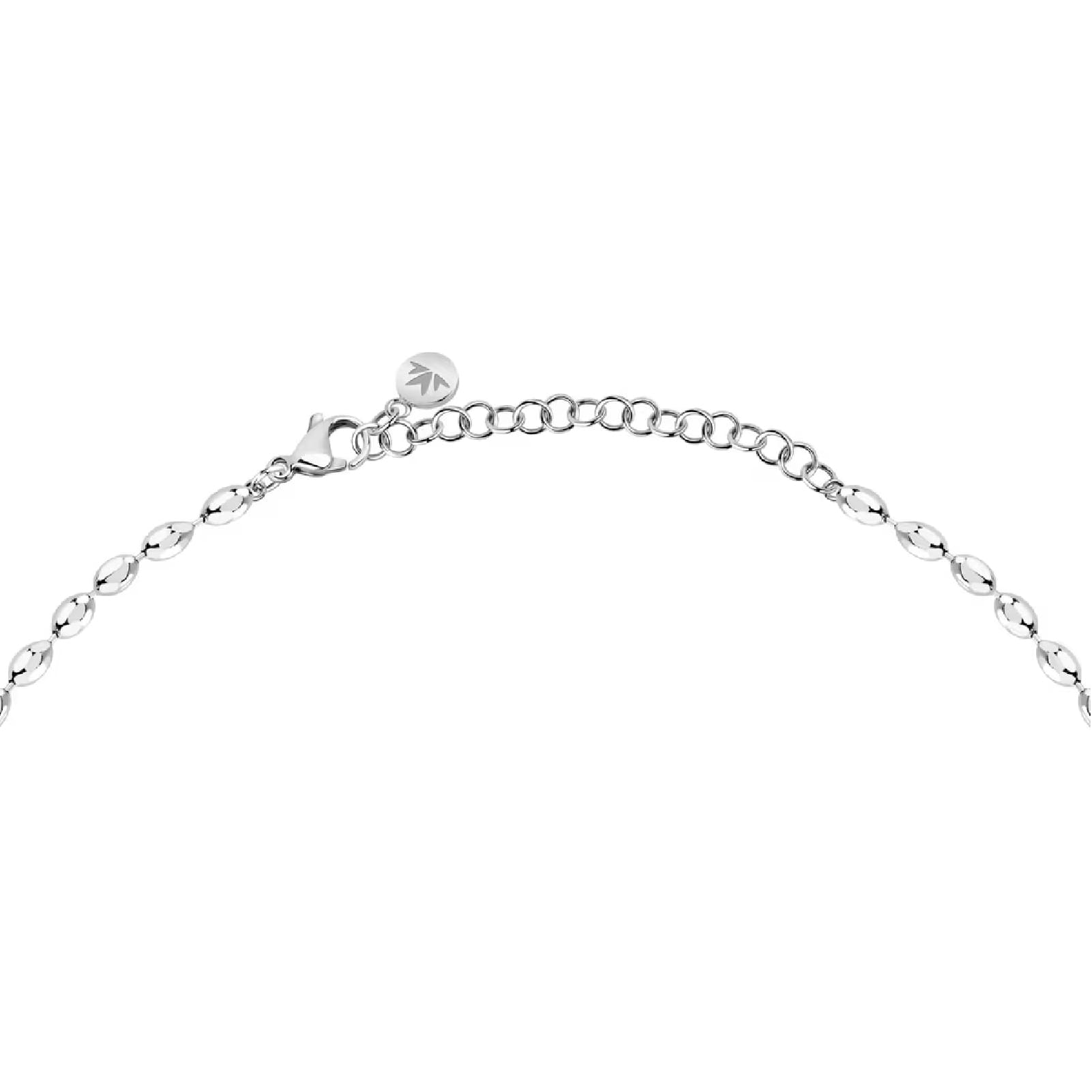 Collana girocollo Morellato in acciaio rodiato con cuore MISURA UNICA