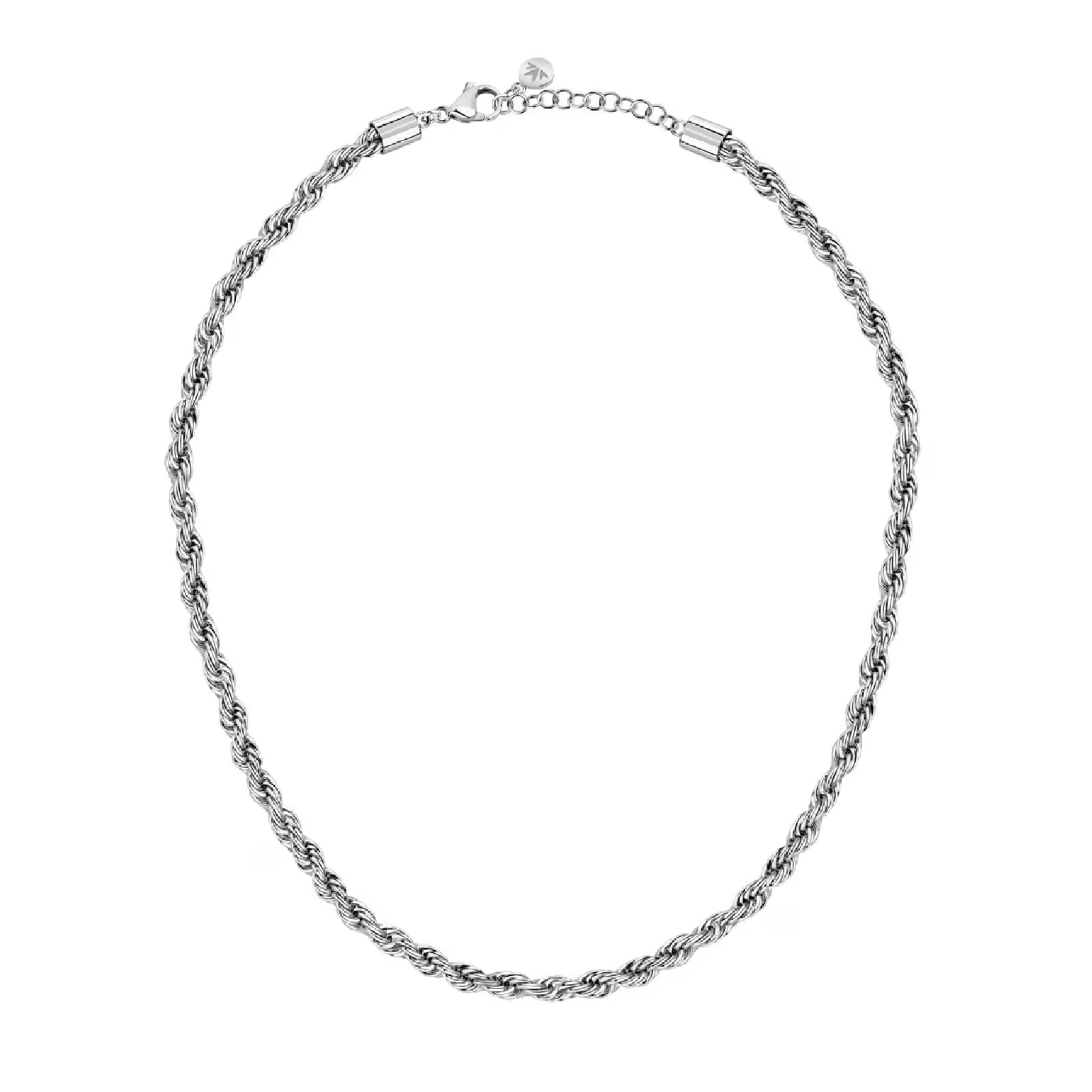 Collana girocollo Morellato in acciaio rodiato intreccio MISURA UNICA