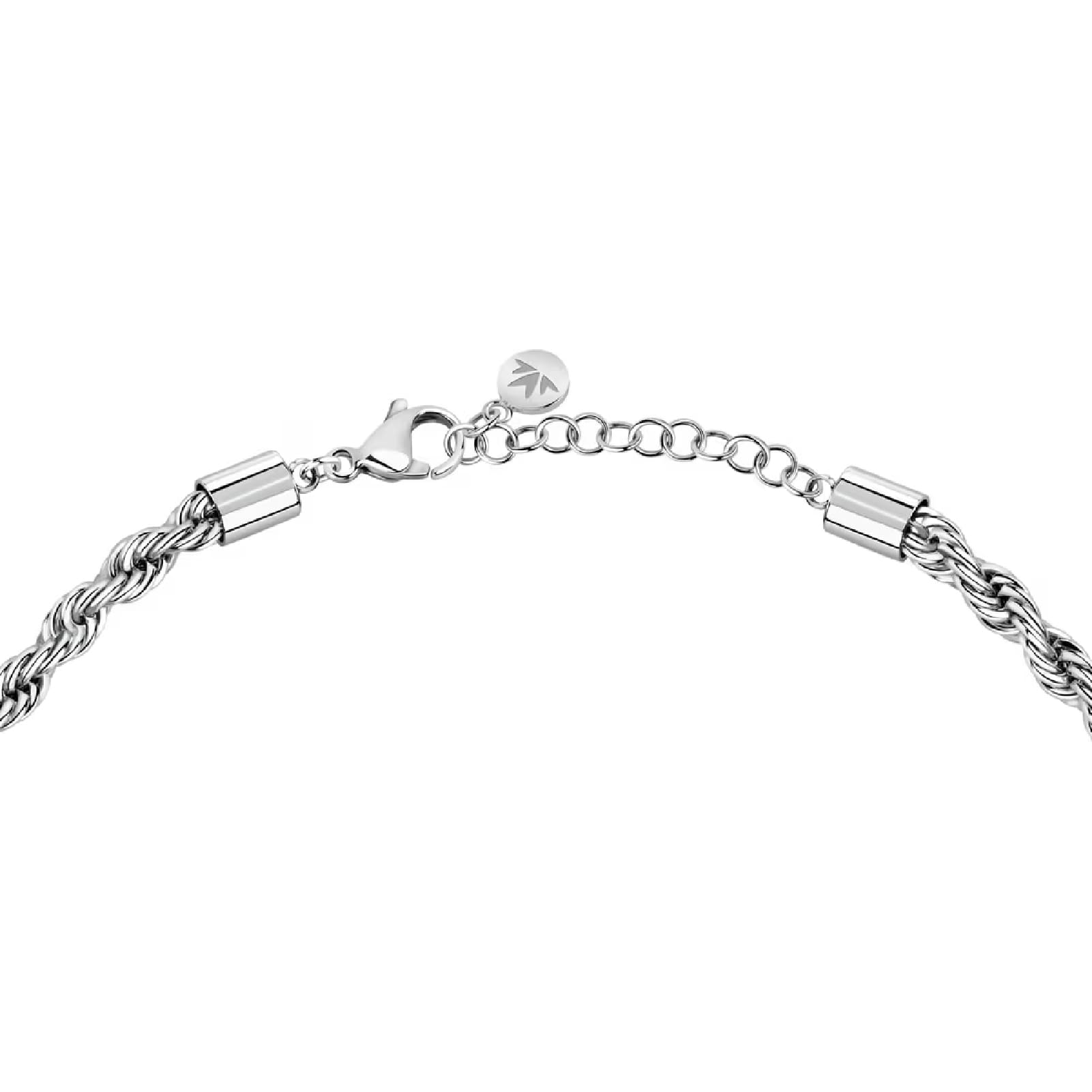 Collana girocollo Morellato in acciaio rodiato intreccio MISURA UNICA