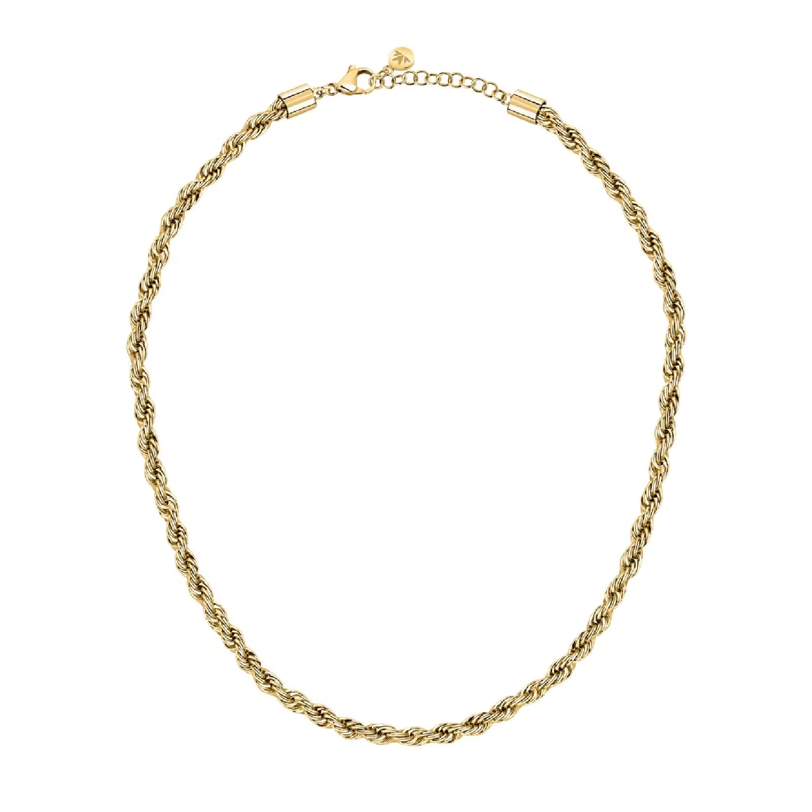 Collana spessa Morellato in acciaio dorato con intreccio MISURA UNICA
