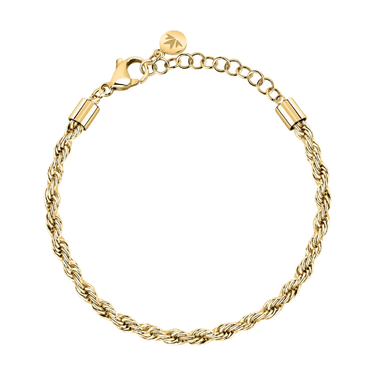 Bracciale catena Morellato in acciaio dorato con intreccio Regolabile 16-19 cm