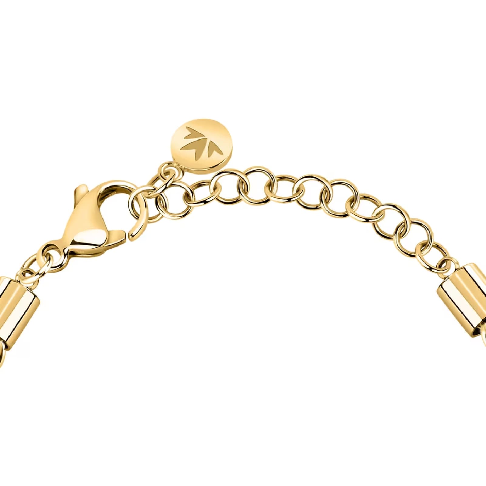 Bracciale spesso Morellato in acciaio dorato con intreccio Regolabile 16-20 cm