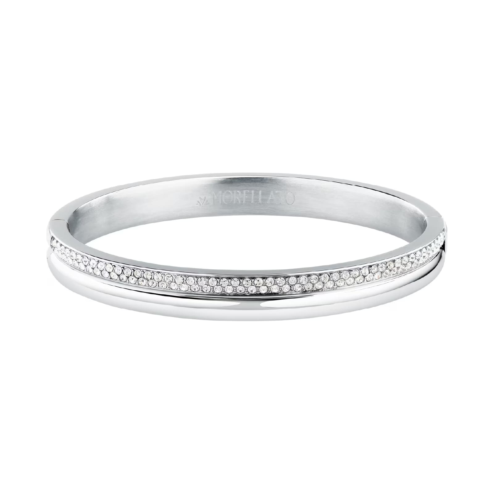 Bracciale rigido Morellato Vintage in acciaio e cristalli M