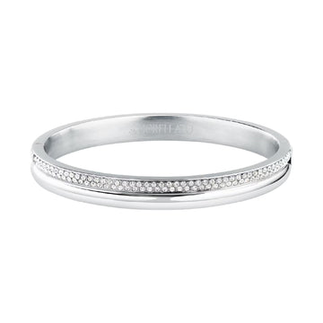 Bracciale rigido Morellato Vintage in acciaio e cristalli M