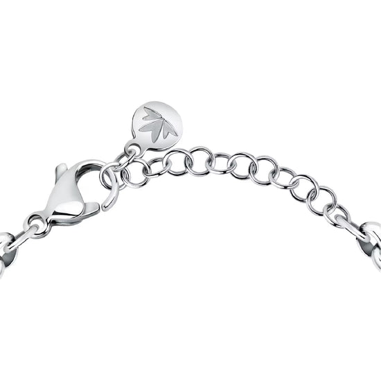 Bracciale catena Morellato Vintage in acciaio e cristalli 19 cm