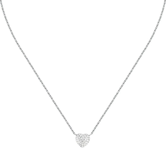 Collana girocollo Morellato in argento con cuore e zirconi MISURA UNICA