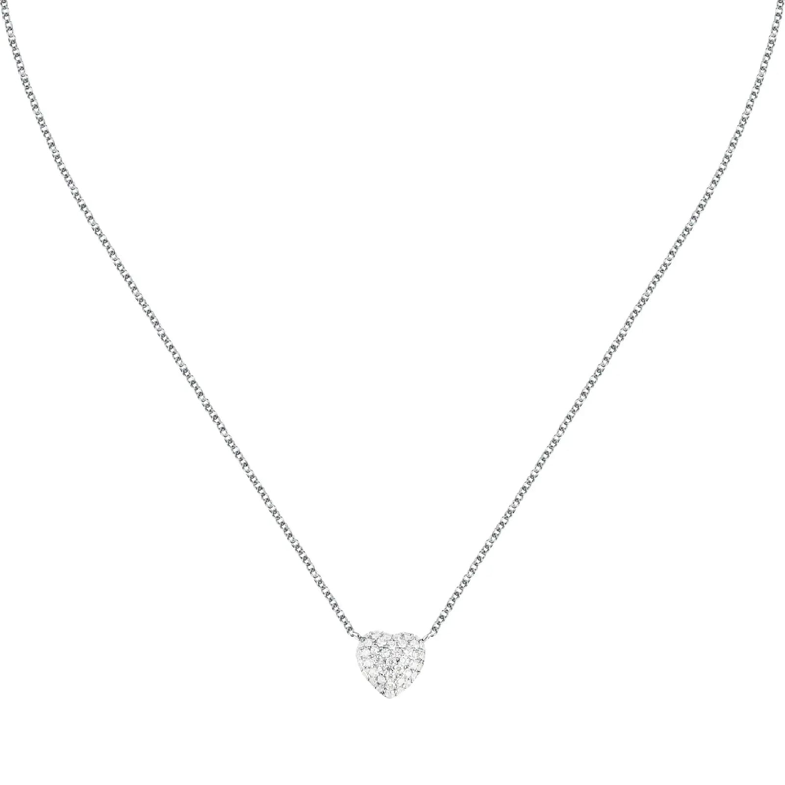 Collana girocollo Morellato in argento con cuore e zirconi MISURA UNICA