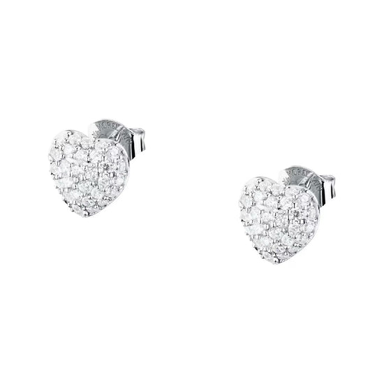 Orecchini a lobo Morellato in argento a forma di cuore MISURA UNICA