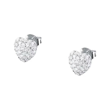 Orecchini a lobo Morellato in argento a forma di cuore MISURA UNICA