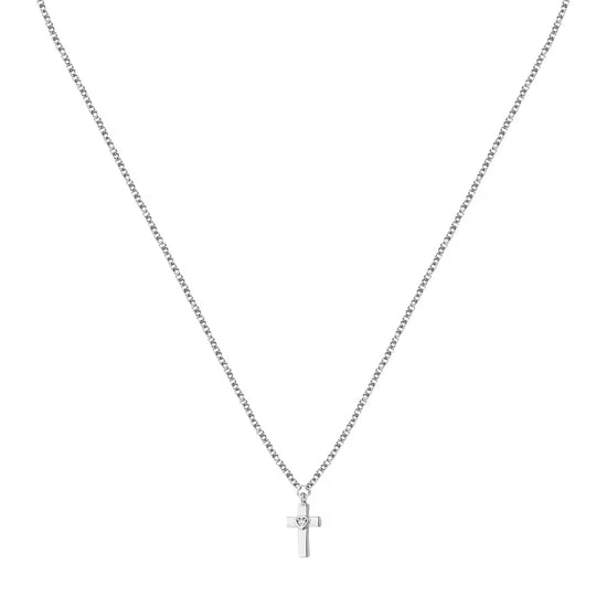 Collana girocollo Morellato Dono argento 925 pendente croce MISURA UNICA