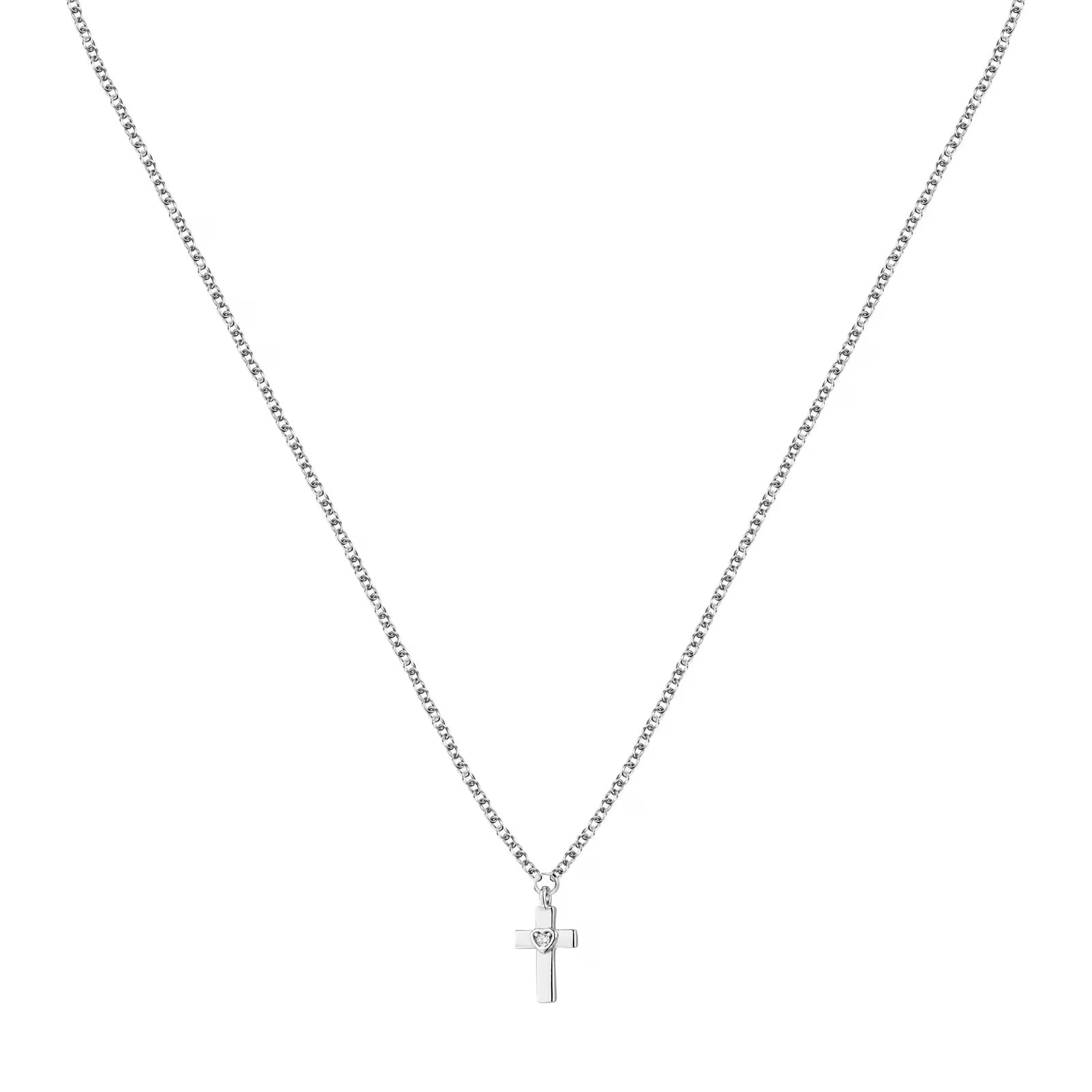 Collana girocollo Morellato Dono argento 925 pendente croce MISURA UNICA