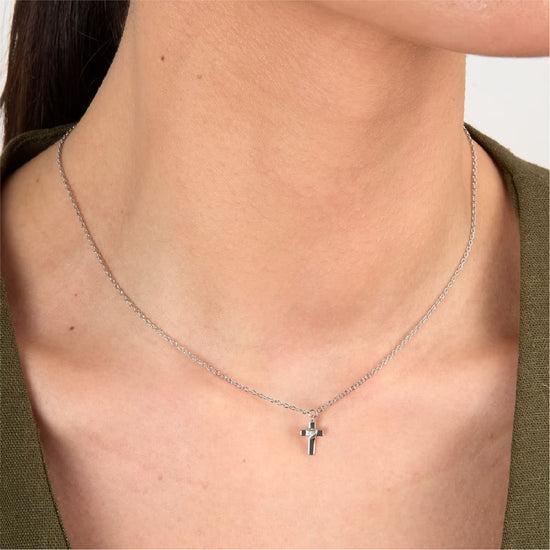 Collana girocollo Morellato Dono argento 925 pendente croce MISURA UNICA
