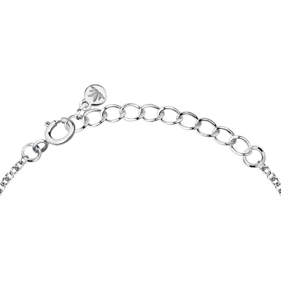 Bracciale catena Morellato Dono acciaio e cuore con zircone 17 cm