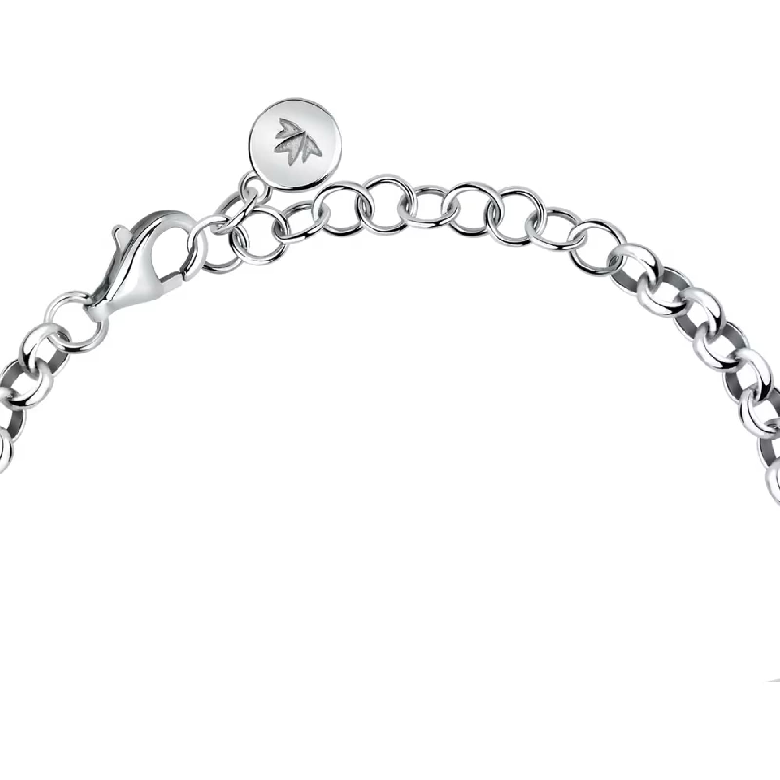 Bracciale catena Morellato Venezia argento e tre pietre grandi 20 cm