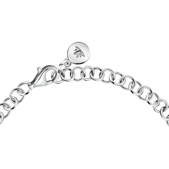 Bracciale catena Morellato Venezia argento e tre pietre blu 19 cm