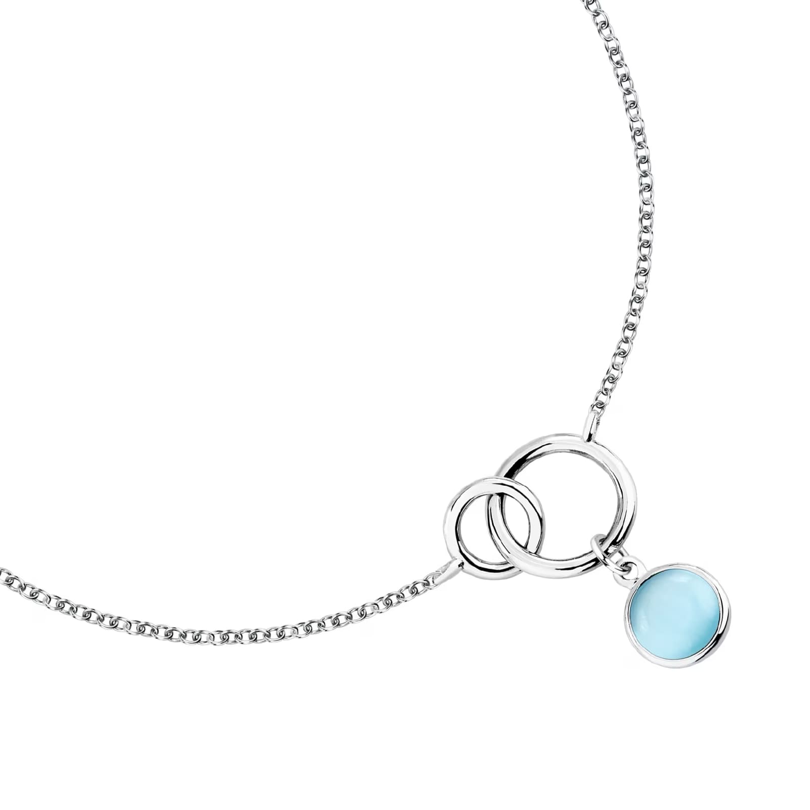 Bracciale catena Morellato Venezia argento pietra blu centrale 19 cm