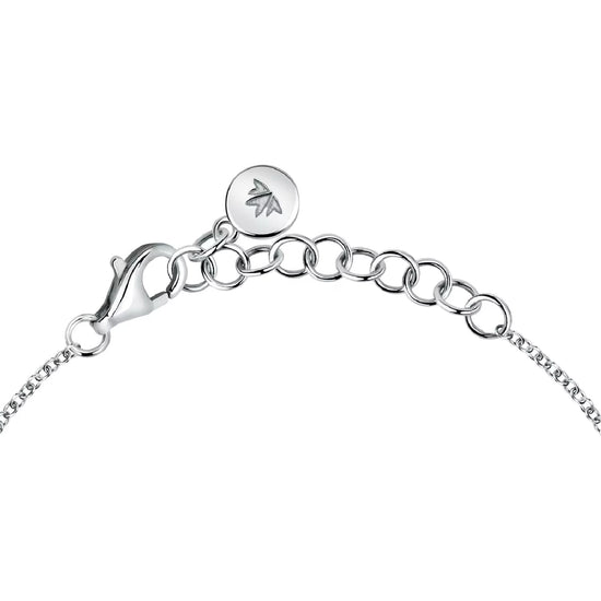 Bracciale catena Morellato Venezia argento pietra blu centrale 19 cm
