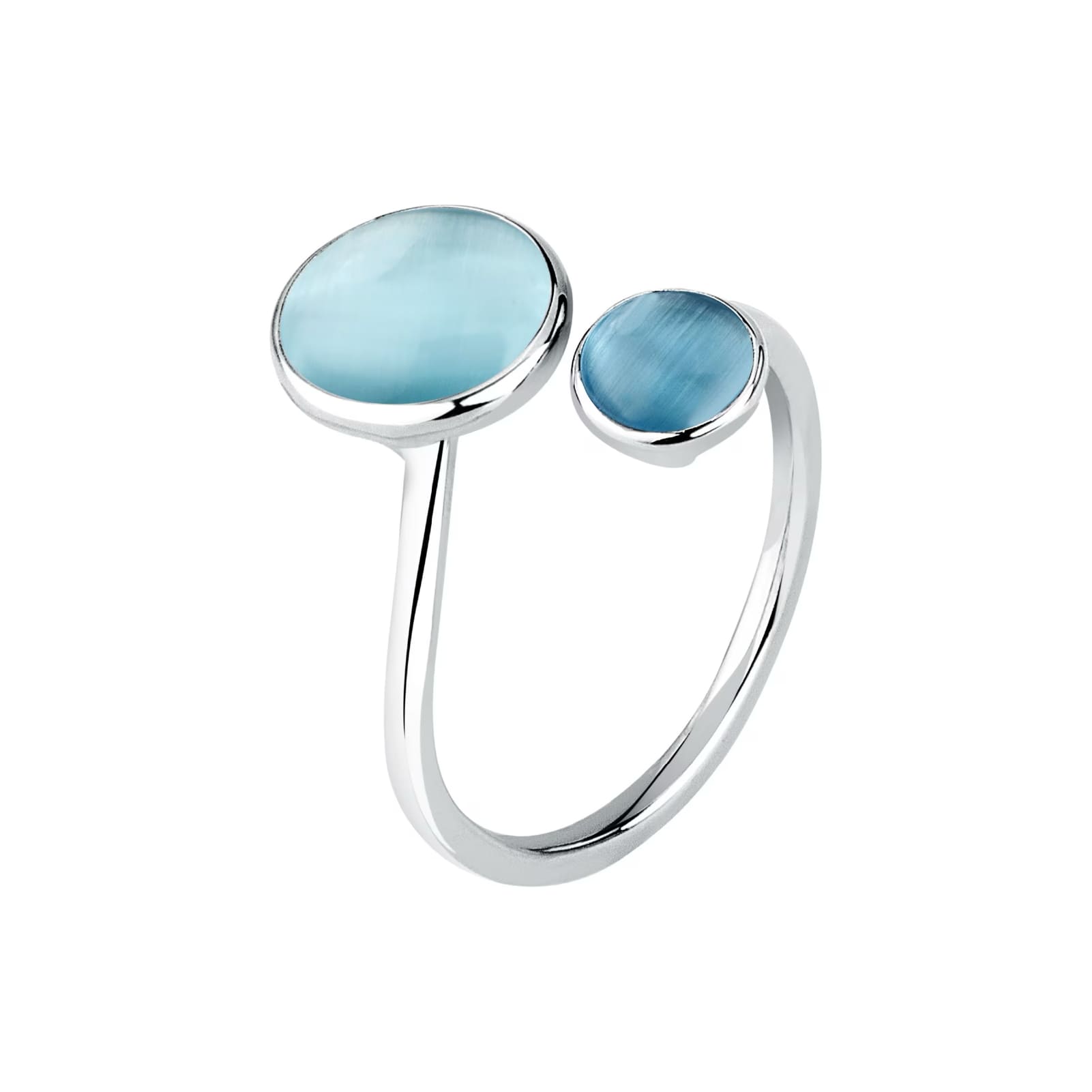 Anello contrarié Morellato Venezia argento con doppia pietra 14