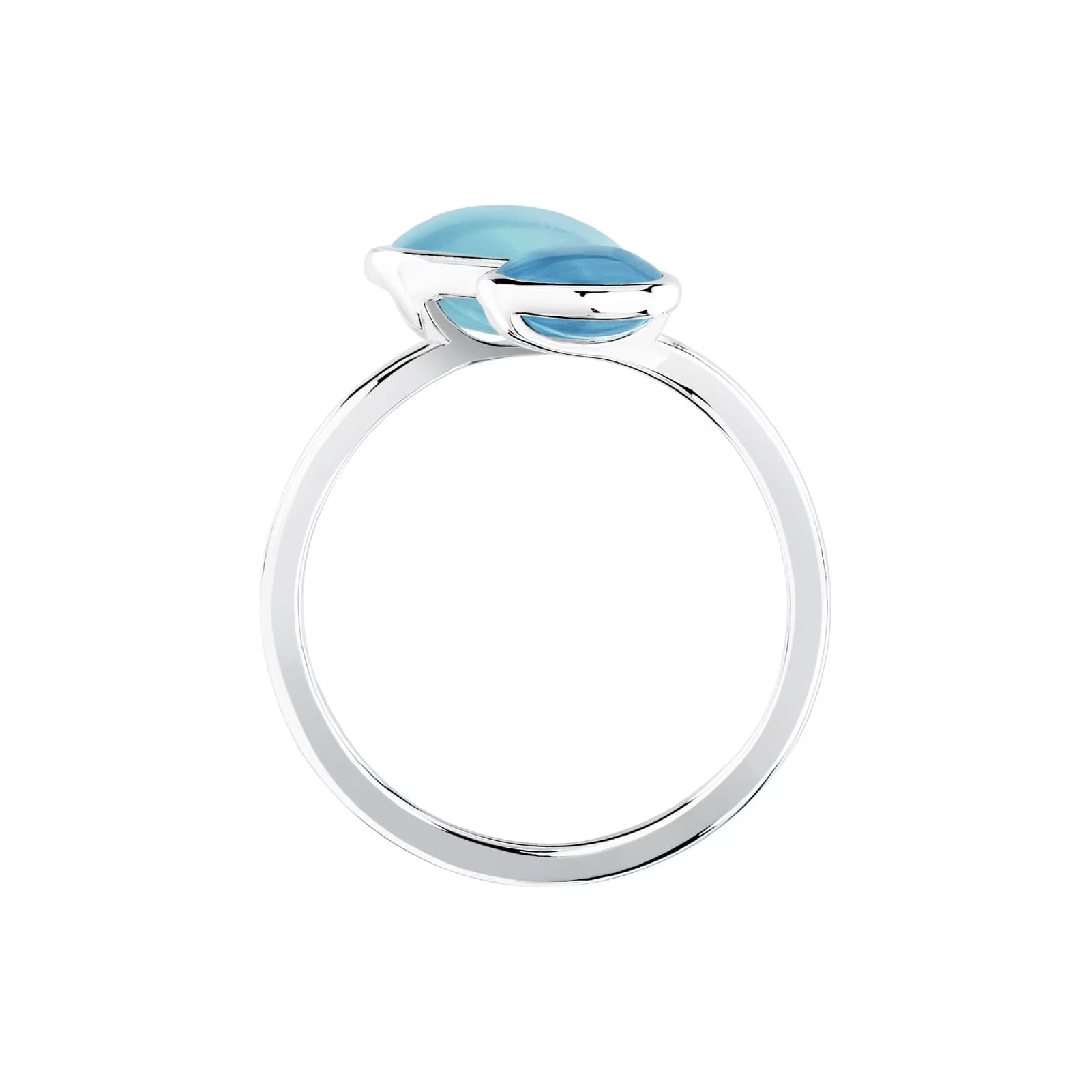 Anello contrarié Morellato Venezia argento con doppia pietra 14