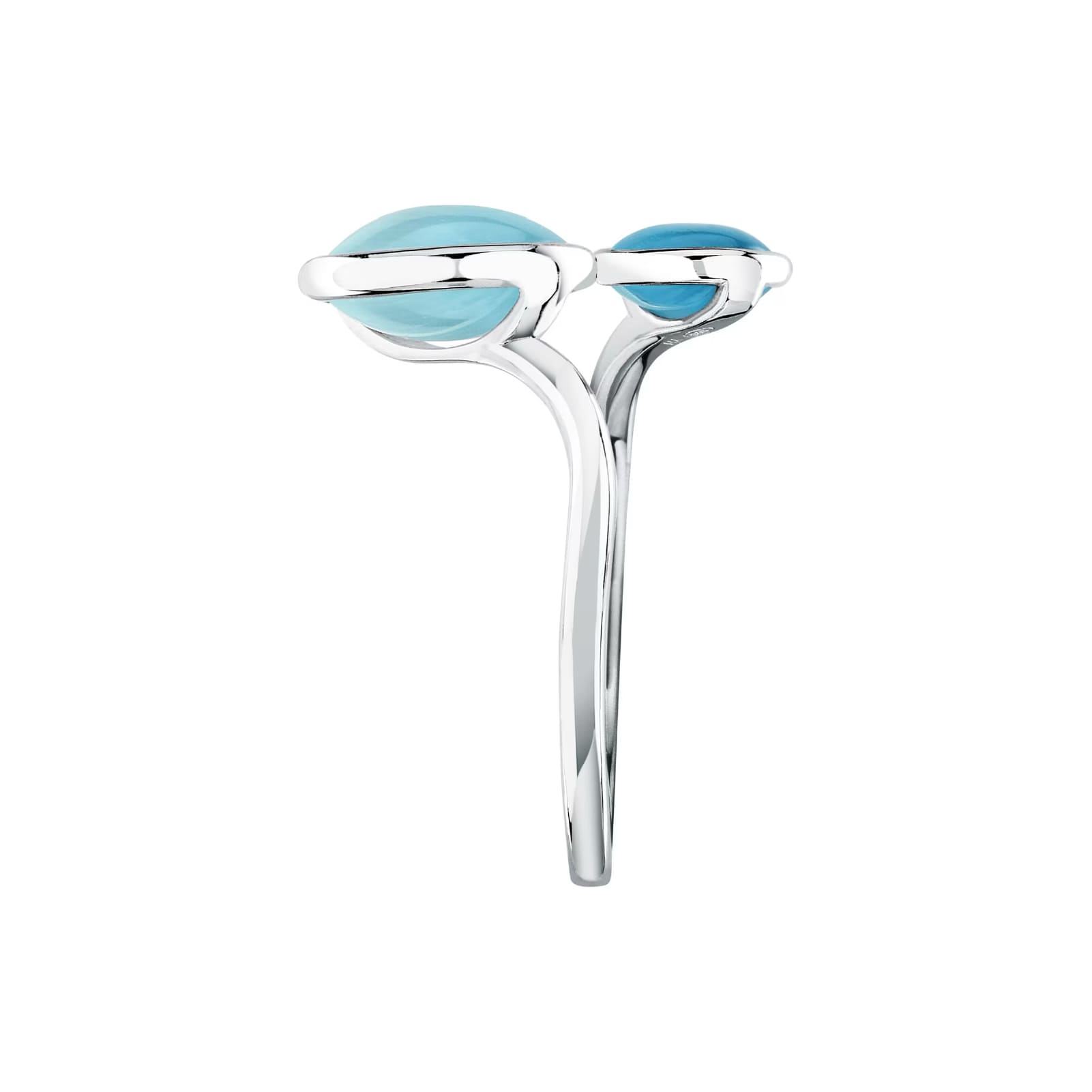 Anello contrarié Morellato Venezia argento con doppia pietra 14
