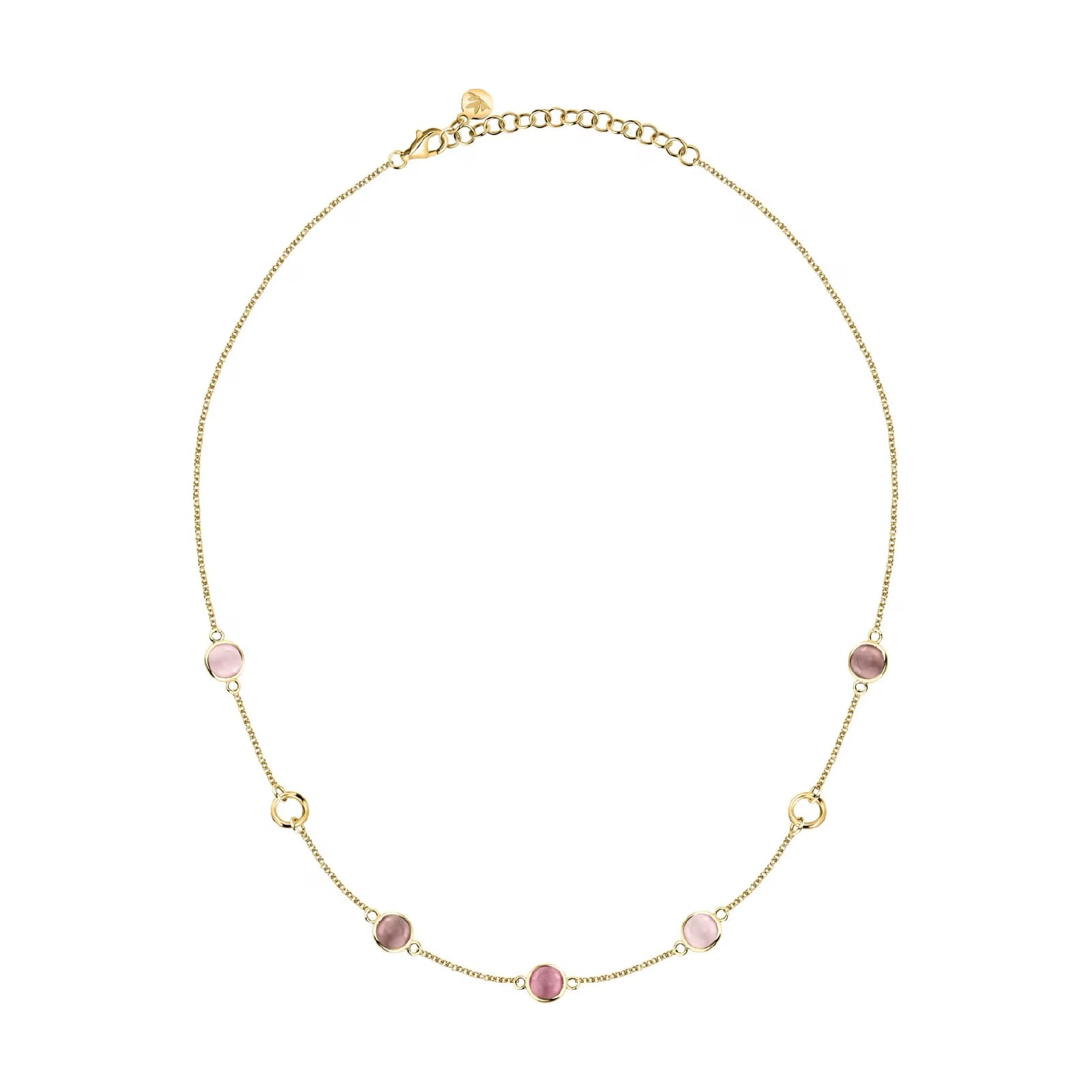 Collana Morellato Venezia argento placcato oro 18kt e pietre MISURA UNICA