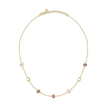 Collana Morellato Venezia argento placcato oro 18kt e pietre MISURA UNICA