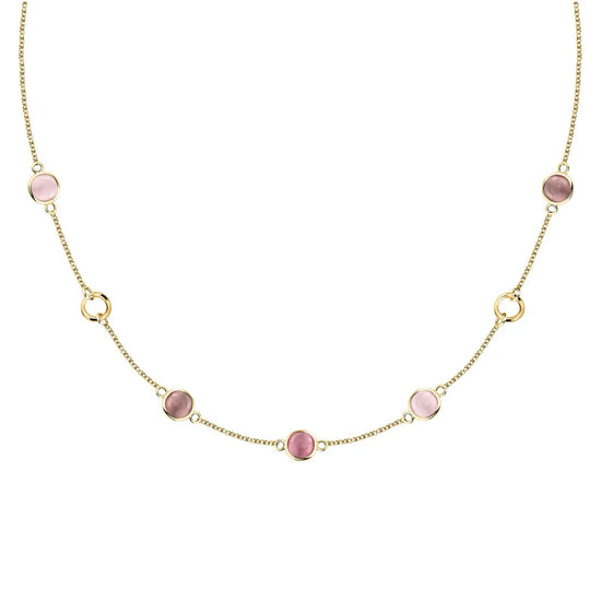 Collana Morellato Venezia argento placcato oro 18kt e pietre MISURA UNICA