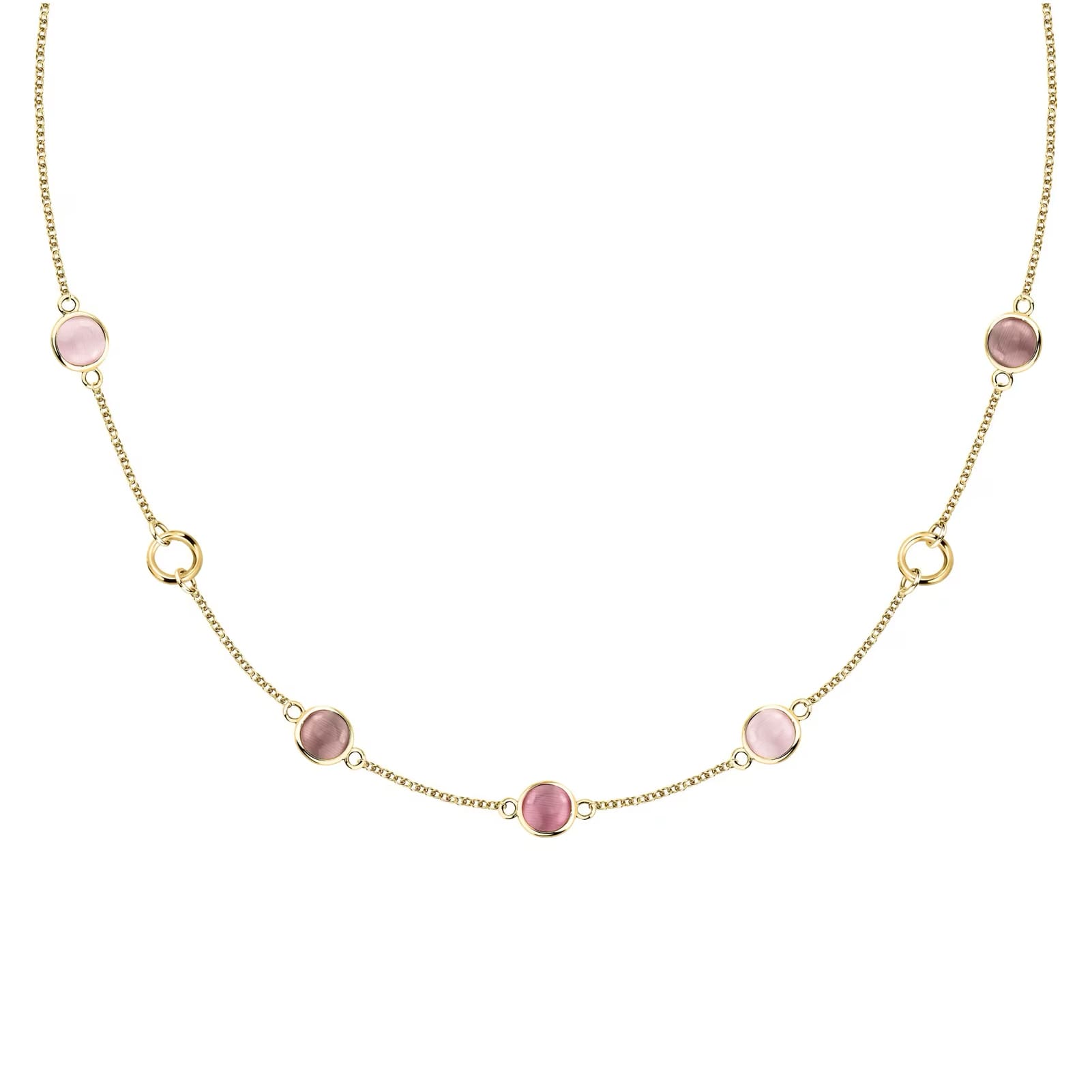Collana Morellato Venezia argento placcato oro 18kt e pietre MISURA UNICA