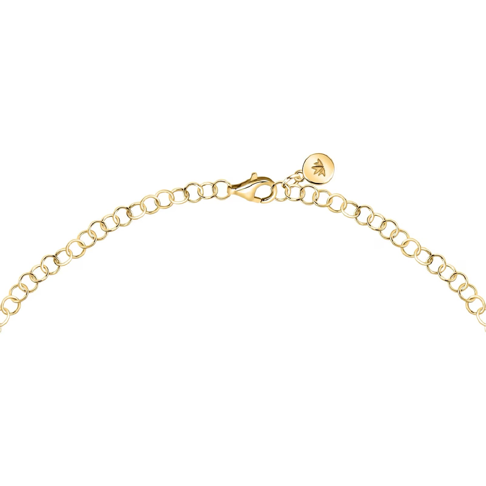 Collana Morellato Venezia argento placcato oro pietre rosa MISURA UNICA