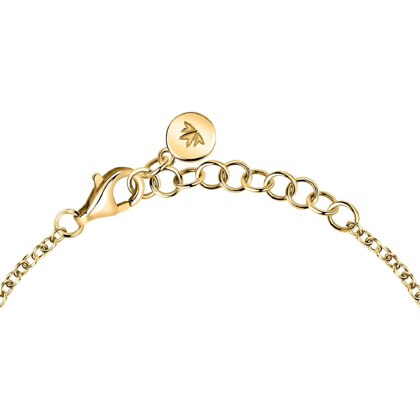 Bracciale Morellato Venezia argento placcato oro con due pietre 19 cm