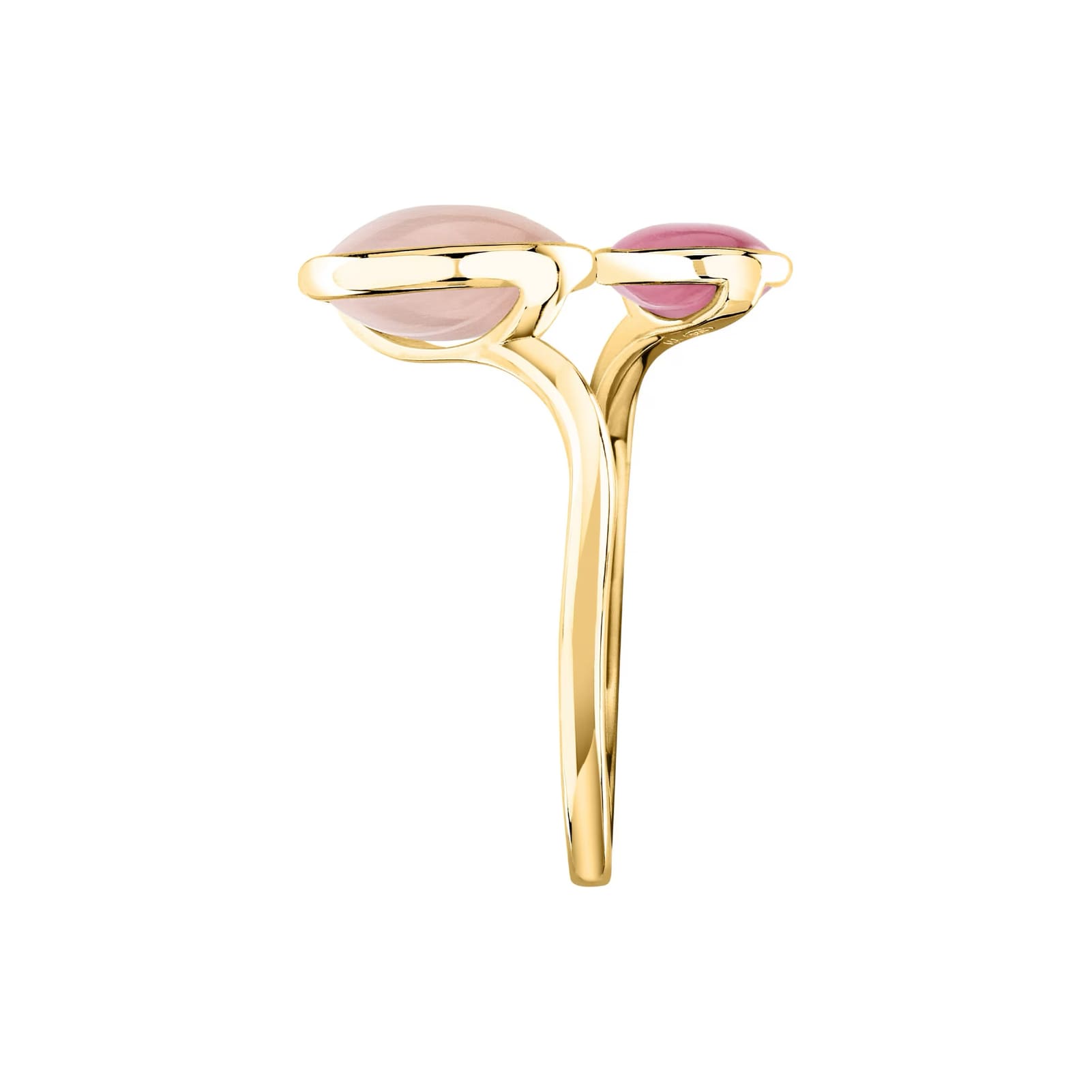 Anello contrarié Morellato Venezia argento pvd oro pietre rosa 14
