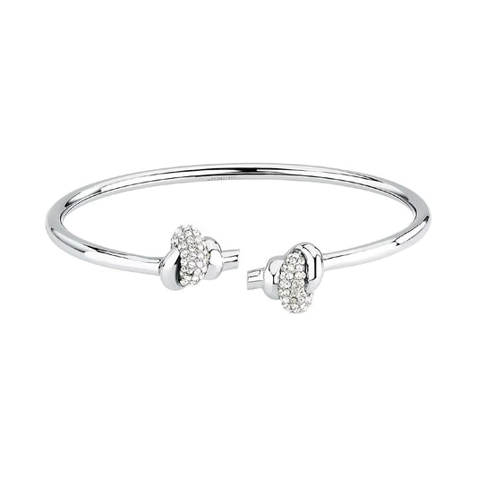 Bracciale rigido Morellato Legame in acciaio nodo e cristalli Rigido