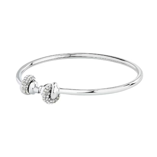 Bracciale rigido Morellato Legame in acciaio nodo e cristalli Rigido