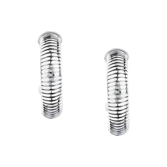 Orecchini a cerchio Morellato Onda acciaio silver 3,1 cm MISURA UNICA