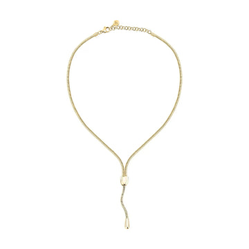 Collana girocollo Morellato Onda acciaio pvd oro pendente ovale MISURA UNICA