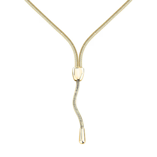 Collana girocollo Morellato Onda acciaio pvd oro pendente ovale MISURA UNICA