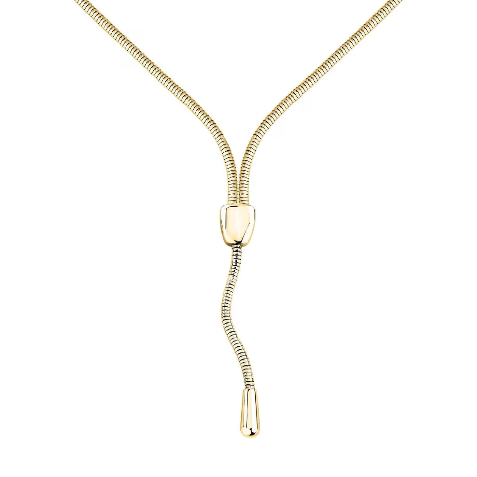 Collana girocollo Morellato Onda acciaio pvd oro pendente ovale MISURA UNICA