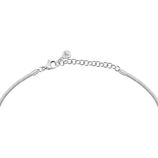 Collana girocollo Morellato Onda acciaio con pendente ovale MISURA UNICA