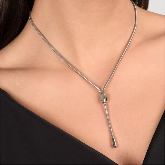 Collana girocollo Morellato Onda acciaio con pendente ovale MISURA UNICA