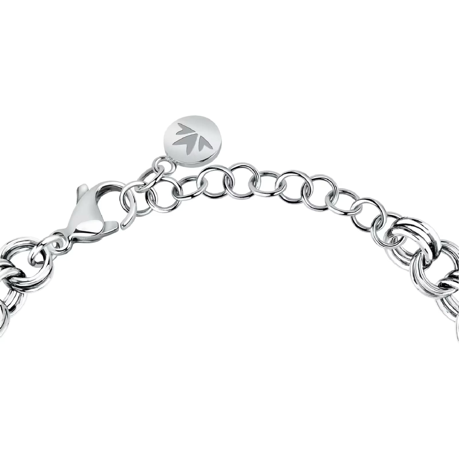 Bracciale catena Morellato in acciaio silver con cuore 17 cm