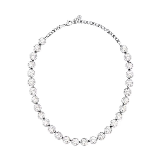 Collana girocollo Morellato Cristalli in acciaio e zirconi MISURA UNICA