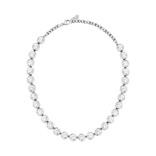 Collana girocollo Morellato Cristalli in acciaio e zirconi MISURA UNICA