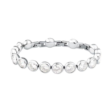 Bracciale Morellato Cristalli acciaio e zirconi rotondi 21 cm