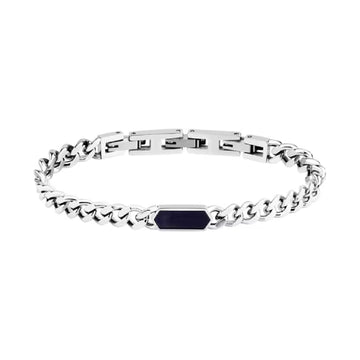 Bracciale catena Morellato Terra in acciaio e occhio tigre 21,5 cm