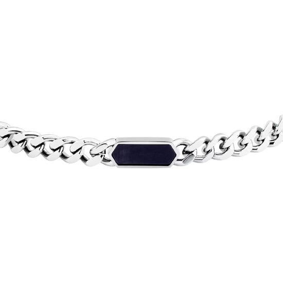 Bracciale catena Morellato Terra in acciaio e occhio tigre 21,5 cm
