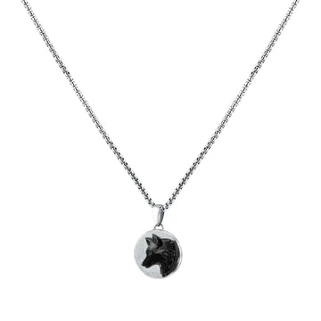 Collana con pendente Morellato Amuleti in acciaio con lupo MISURA UNICA