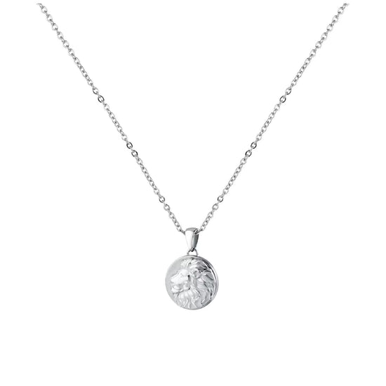 Collana con pendente Morellato Amuleti in acciaio con leone MISURA UNICA