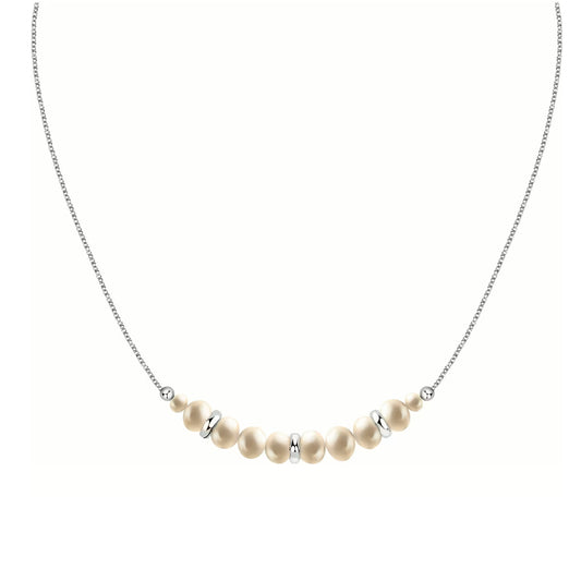 Collana girocollo Morellato in argento con perle bianche MISURA UNICA